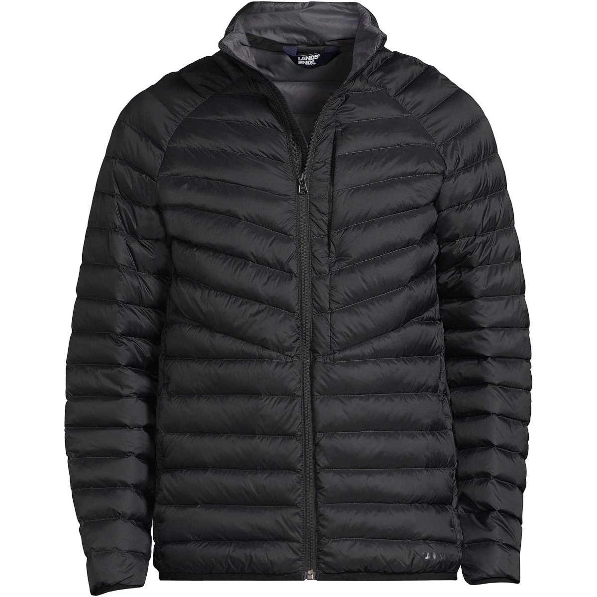 Lands' End Men's Wander Weight Ultralight Packable Hooded Down Jacket In Black ModeSens
