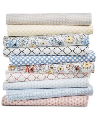 Charter Club Damask Designs 550 Thread Count Printed Cotton Sheet Sets Created For Macys Bedding