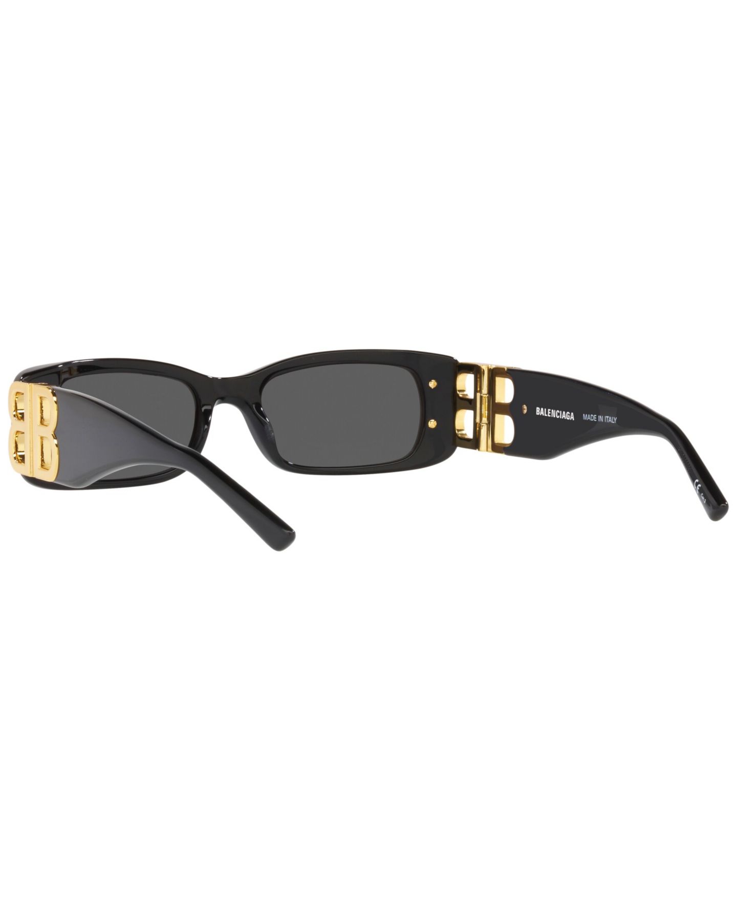Женские солнцезащитные очки Balenciaga Rectangle Sunglasses, BB0096S 6E000253, цвет: Чёрный — фото 7