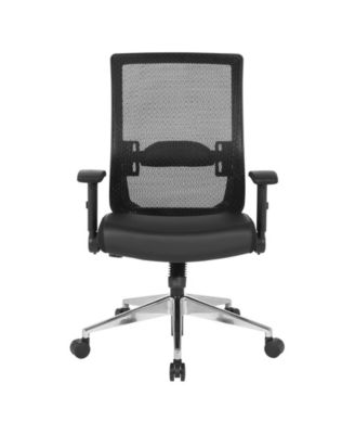 Black Matrix Back Manager's Office Chair with Bonded Leather Seat