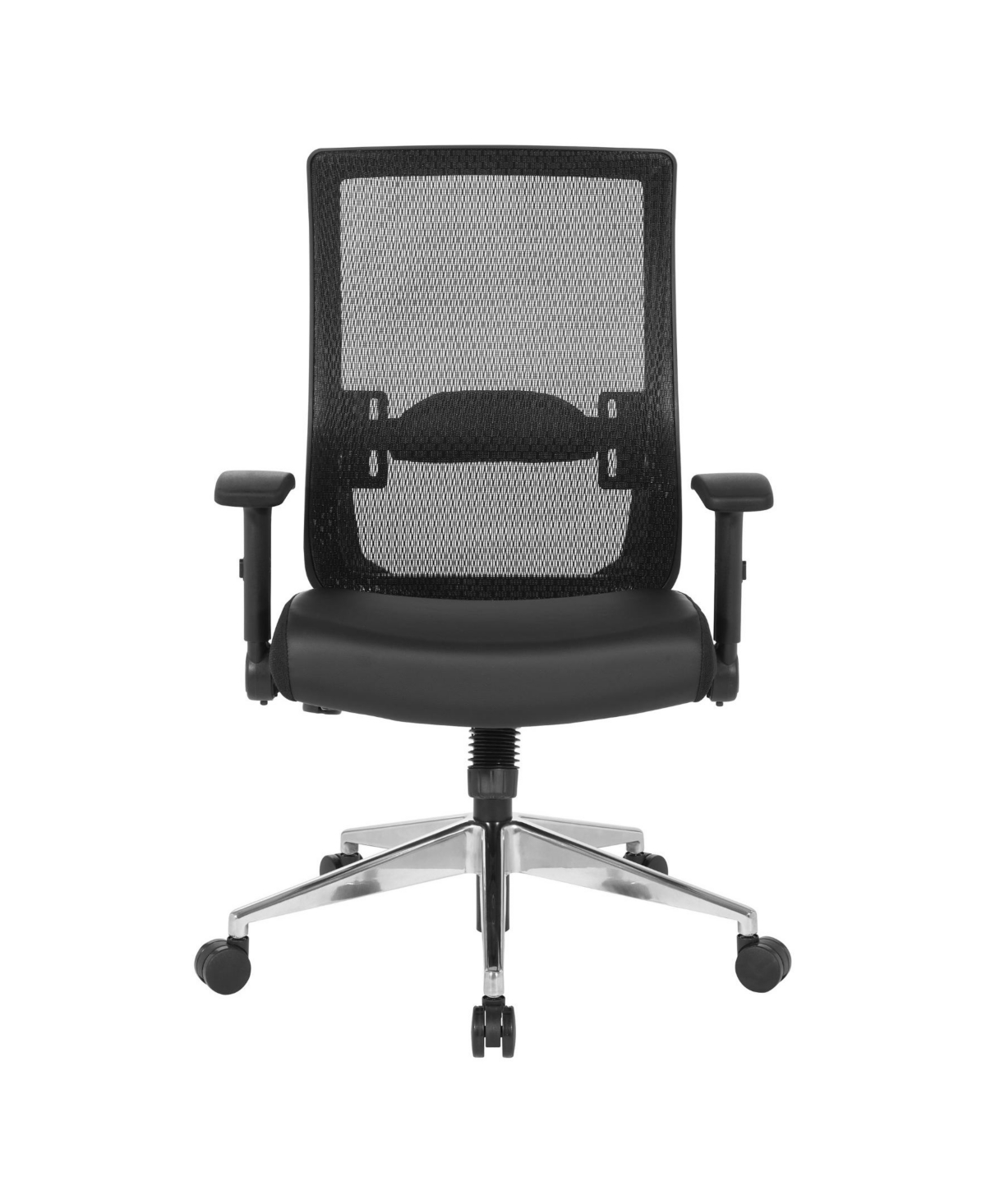 Osp Home Furnishings Black Matrix Back Manager's Office Chair With Bonded Leather Seat In Black