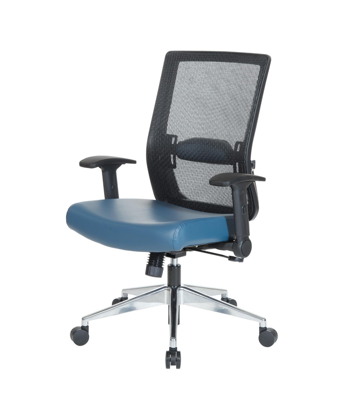 Osp Home Furnishings Black Matrix Back Manager's Office Chair With Dillon Disinfectant Seat In Multi