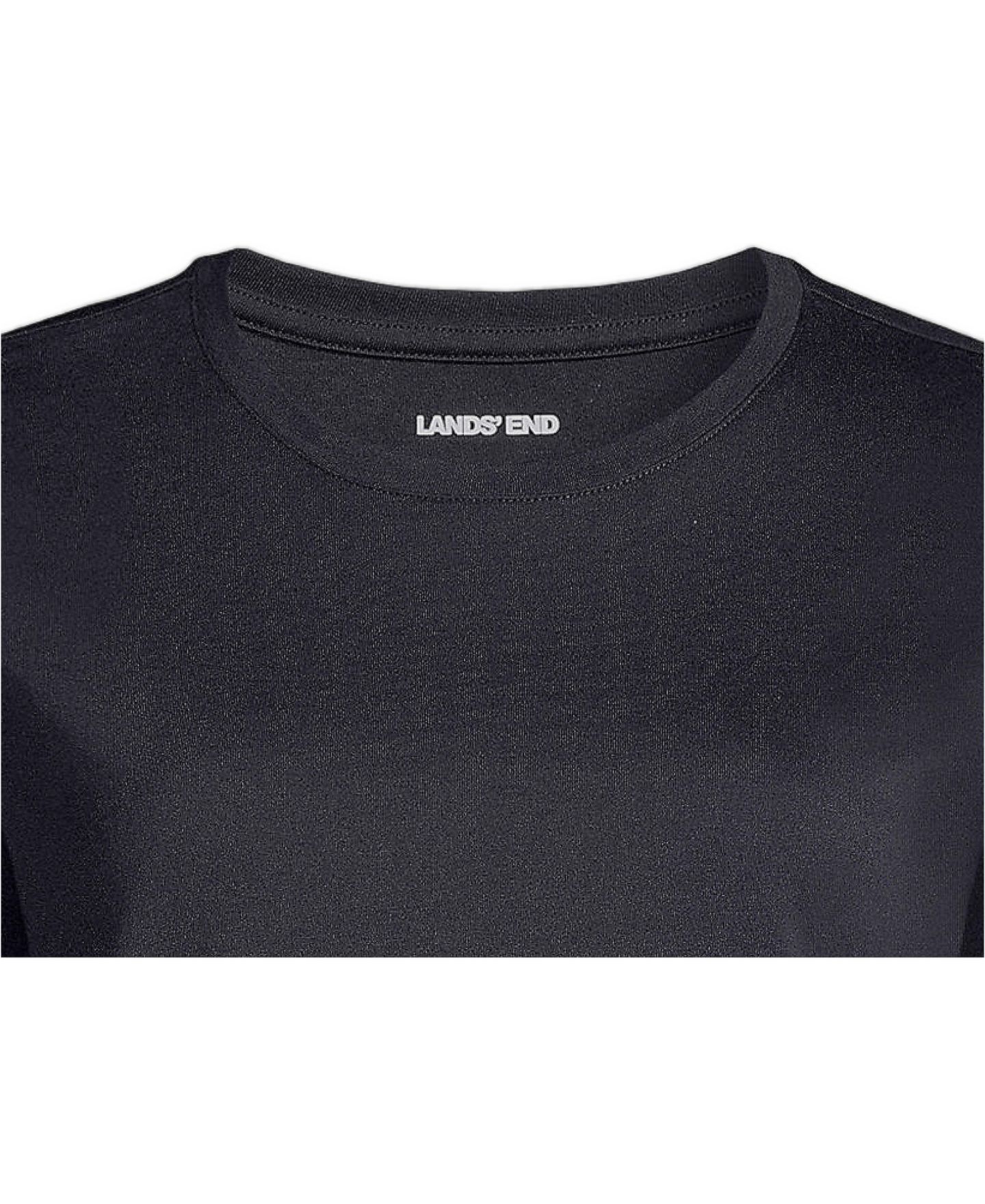Женский топ Lands' End 3/4 Sleeve Cotton Supima Tunic, цвет: Чёрный — фото 13