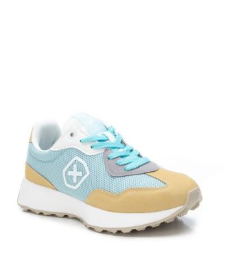 Women's Sneakers By  Blue With Multicolor Accent