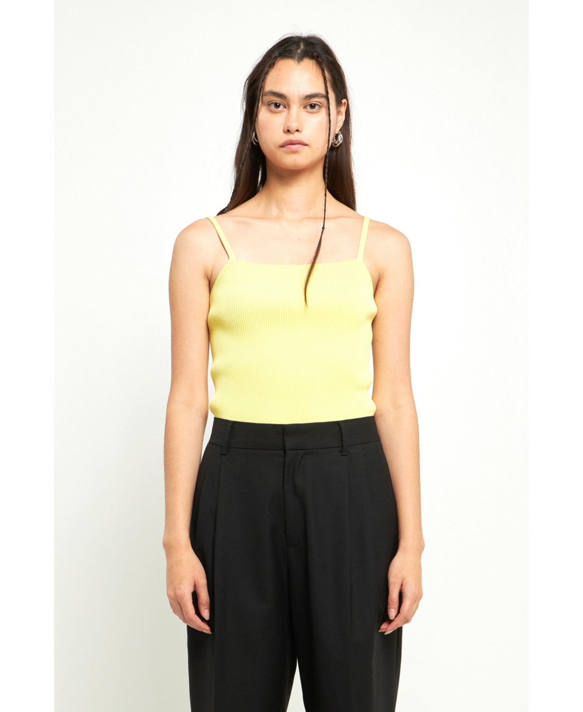 Grey Lab Women's Classic Rib Knit Everyday Tank