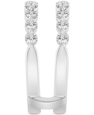 Diamond Double Row Enhancer Ring (1 ct. t.w.) in 14k White Gold