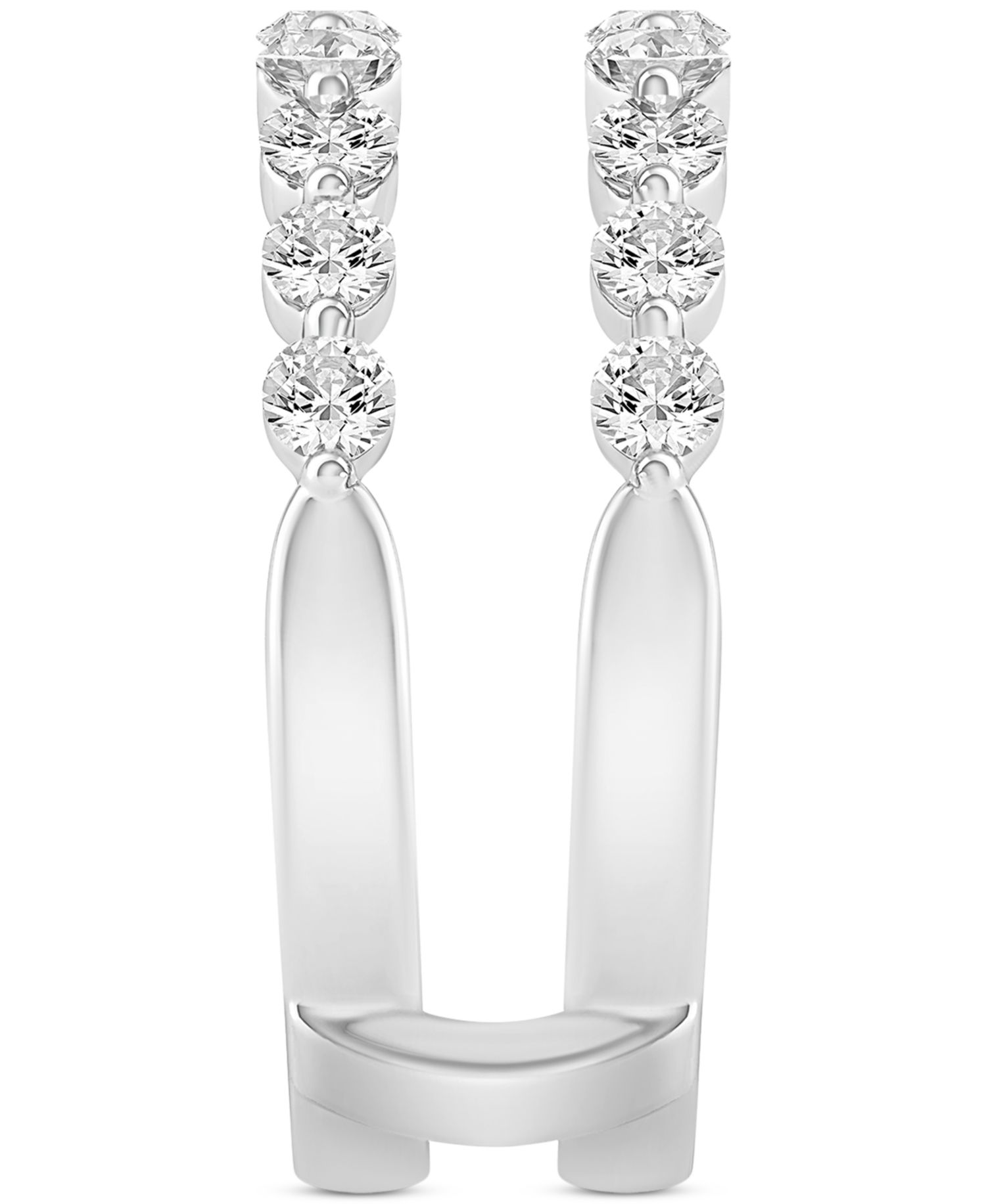 Diamond Double Row Enhancer Ring (1 ct. t.w.) in 14k White Gold
