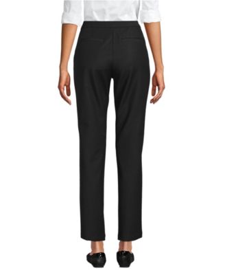 Women's High Rise Bi Stretch Pintuck Pencil Ankle Pants