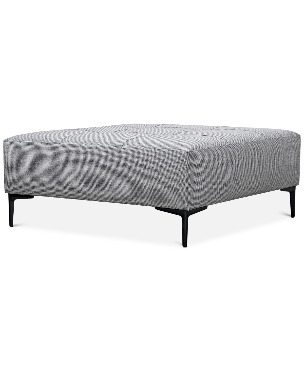 Furniture Closeout! Laylanna 39" Fabric Tufted Cocktail Bench, Created For Macy's In Grey