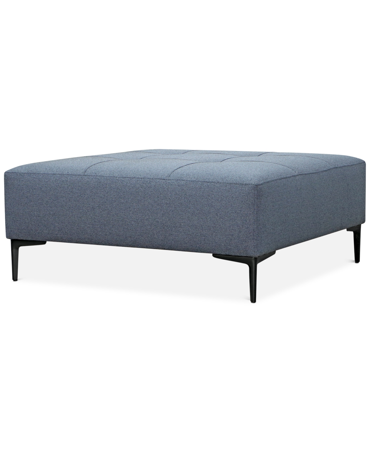 Furniture Closeout! Laylanna 39" Fabric Tufted Cocktail Bench, Created For Macy's In Blue