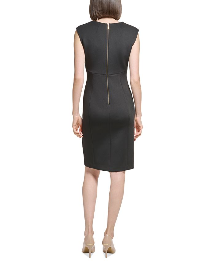 Calvin Klein Women's Square-Neck Sheath Dress - Macy's