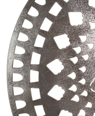 American Art Decor Medallion Sculpture on Stand Table Top Decor