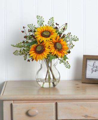 Sunflower Artificial Arrangement in Vase
