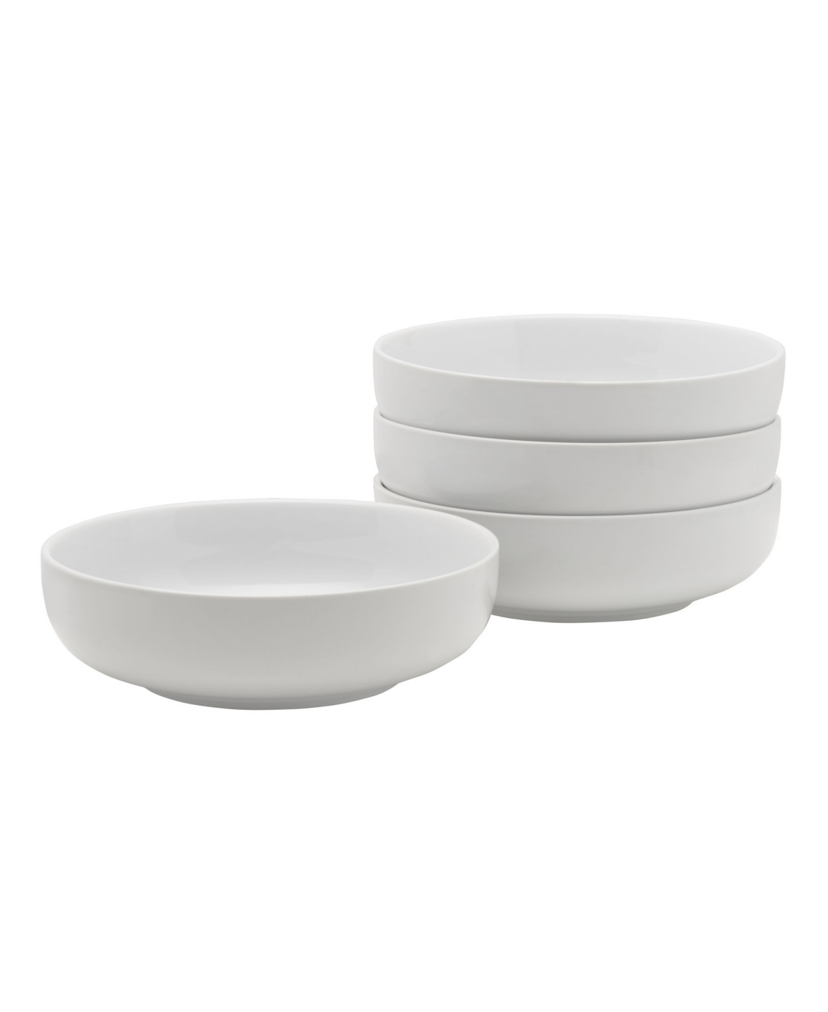 Everyday Whiteware Small Pasta Bowls 4 Piece Set - White