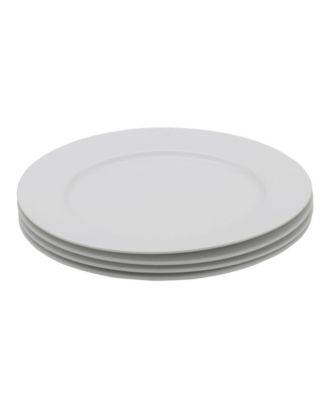 Everyday Whiteware Classic Rim Dinner Plate 4 Piece Set