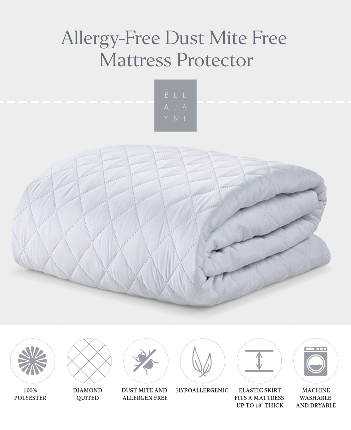 Ella Jayne Allergy-Free Dust Mite Free Mattress Protector