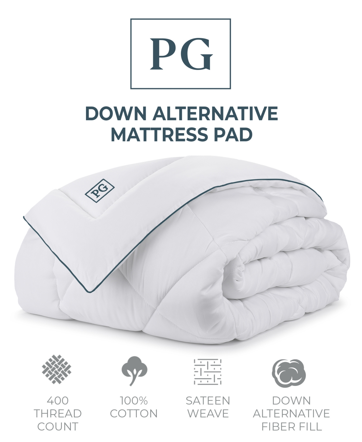 Pillow Guy Gel Fiber Down-Alternative Mattress Topper