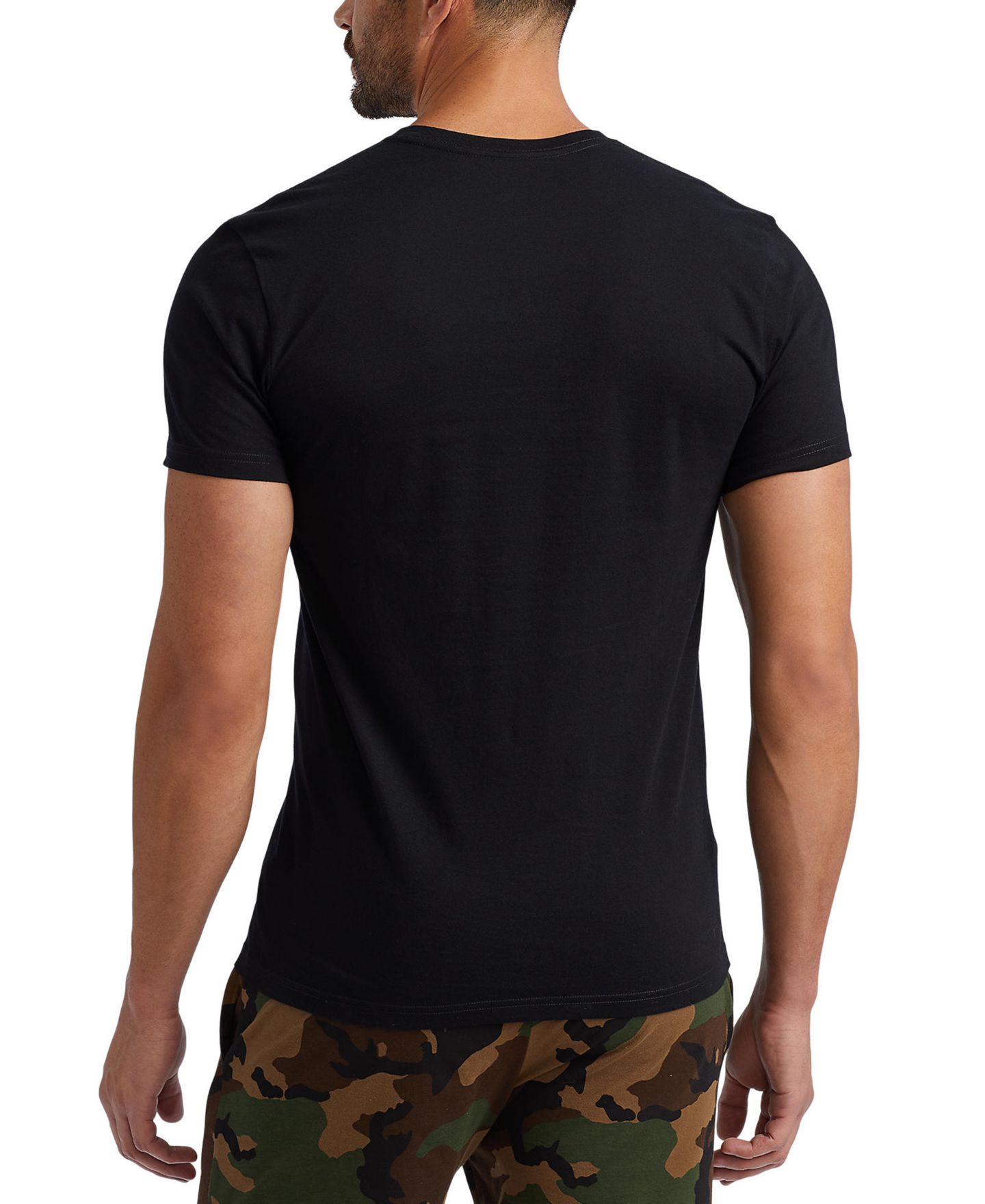 Мужские топы Polo Ralph Lauren Classic-Fit V-Neck Undershirts, 5+ 1 Free Bonus Pack, цвет: Чёрный — фото 3