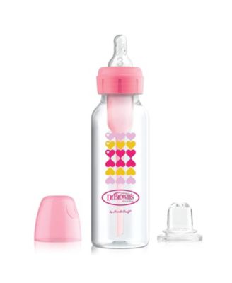 Anti-Colic Options+ Narrow Sippy Bottle Starter Kit, 8oz, 2 pack, Pink