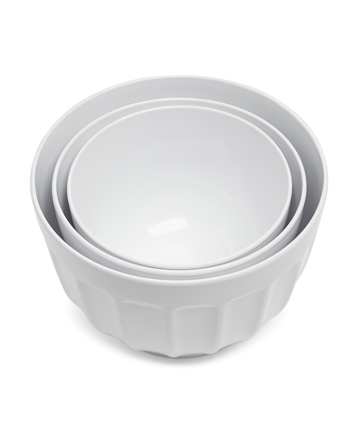 The Cellar Core 3-pc. Fluted Melamine Bowl Set, Created For Macy's