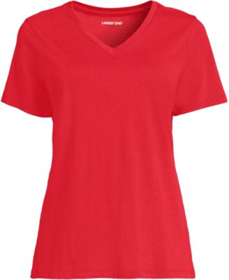 Plus Size Supima Cotton V-Neck T-Shirt
