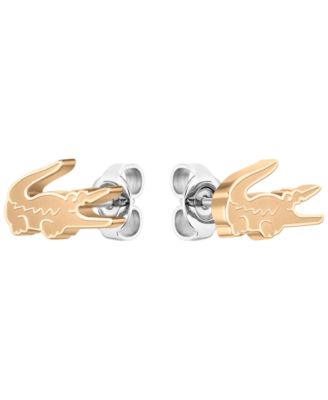 Lacoste Crocodile Earring Studs - Carnation Gold 85$
