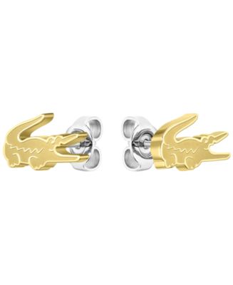 【LACOSTE】Unisex Crocodile Earrings ロゴ スタッド ピアス Lacoste Crocodile Earring Studs - Macy's