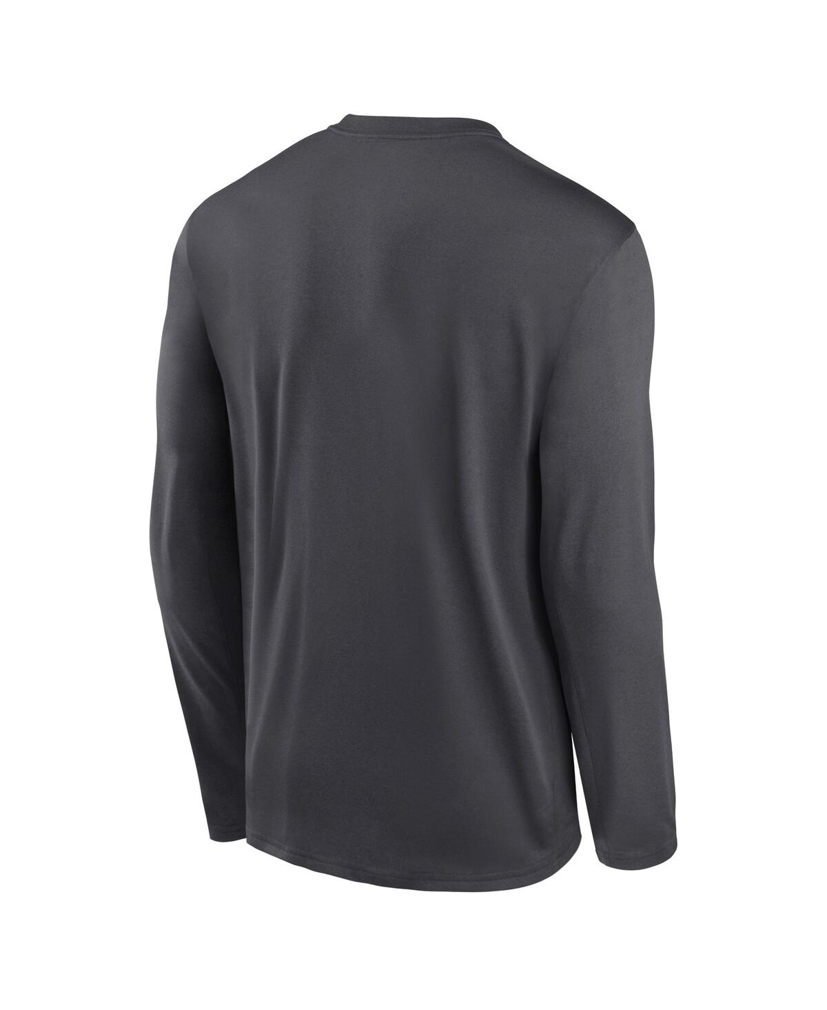Nike Anthracite Boston Red Sox Icon Legend Performance Long Sleeve T-shirt In Anthracite