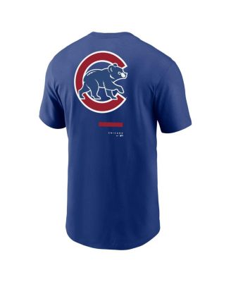 Men's Royal Chicago Cubs Over the Shoulder T-shirt