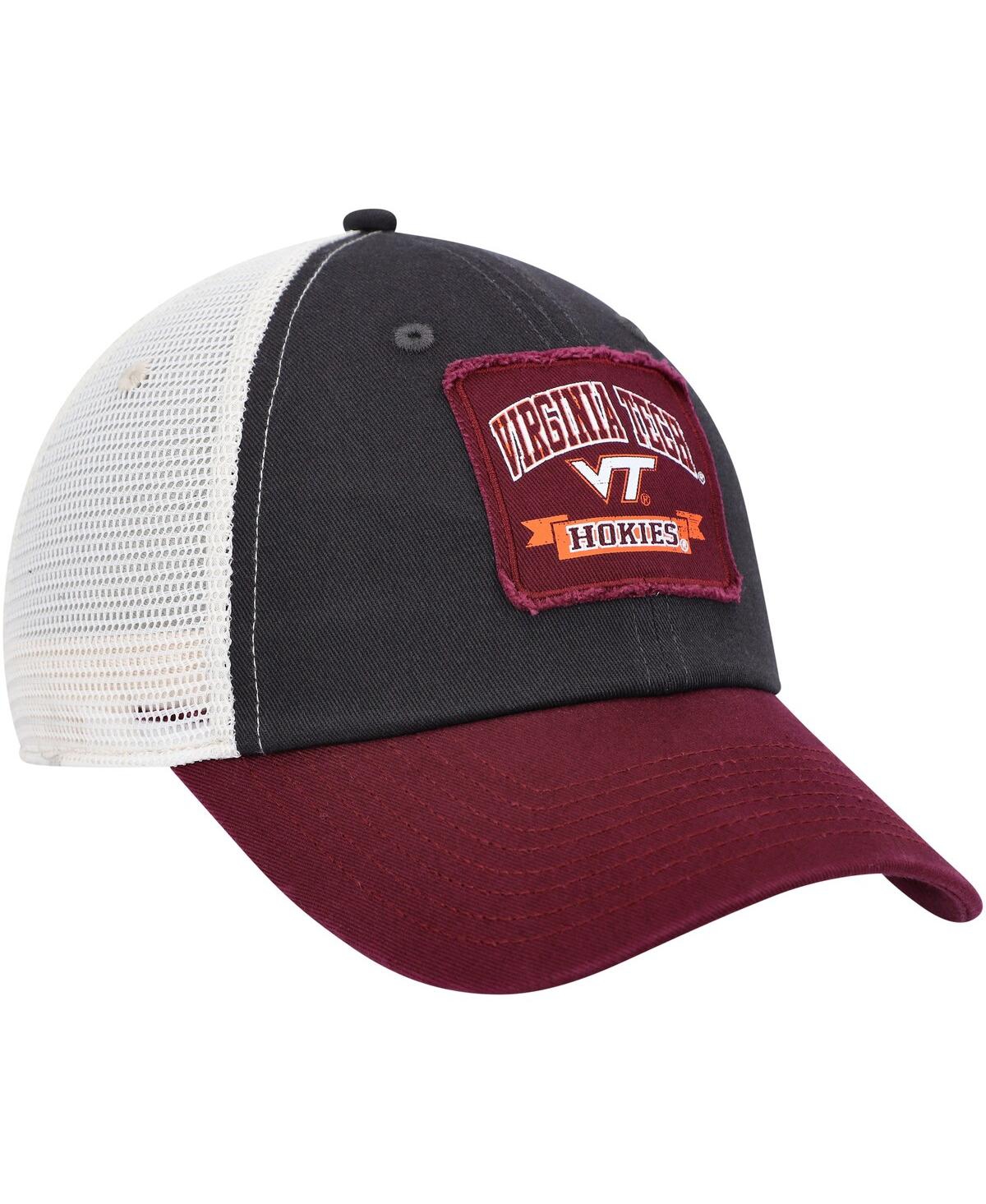 Shop Colosseum Men's  Charcoal Virginia Tech Hokies Objection Snapback Hat