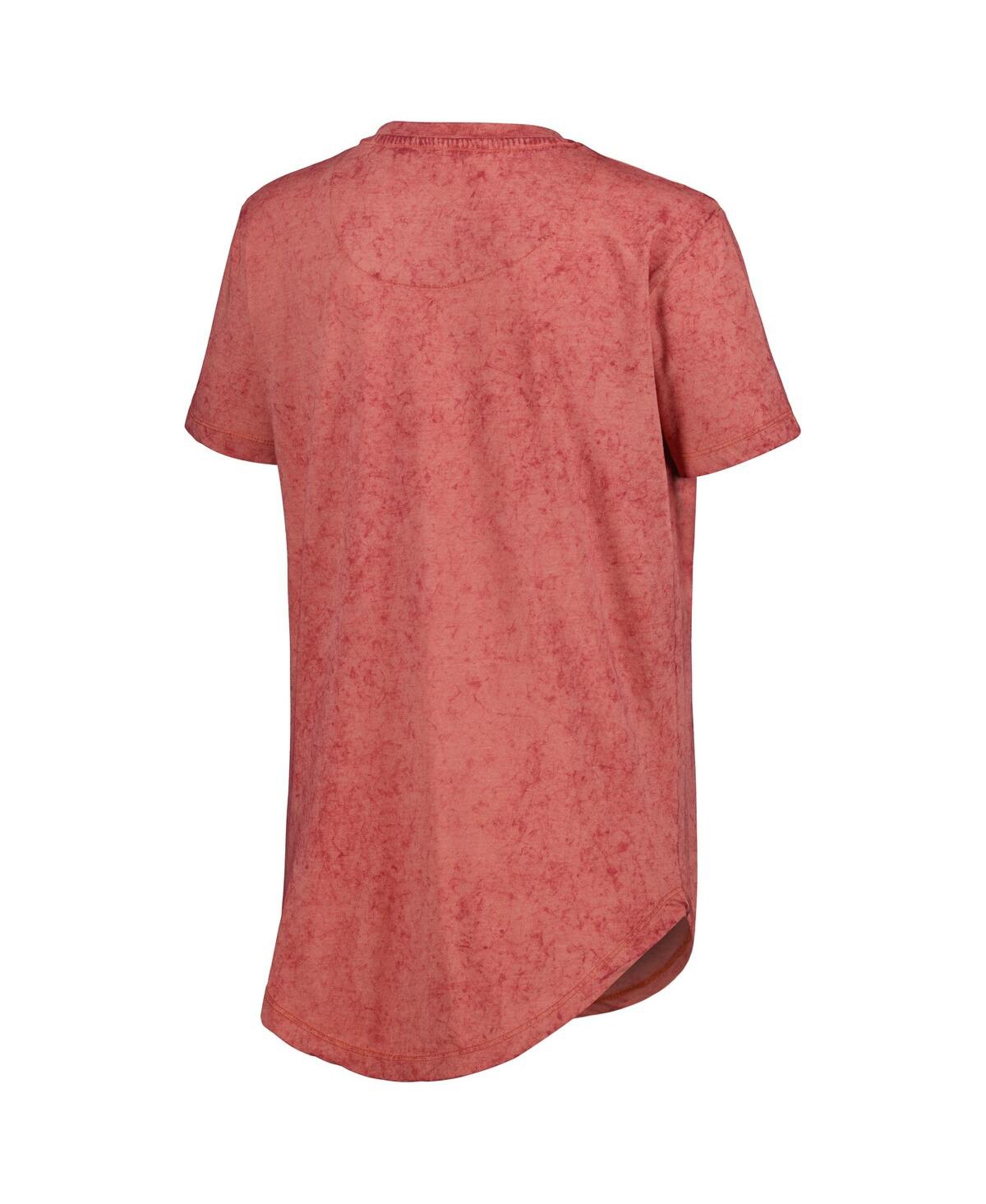 PRESSBOX WOMEN'S PRESSBOX CRIMSON ALABAMA CRIMSON TIDE SOUTHLAWN SUN-WASHED T-SHIRT 