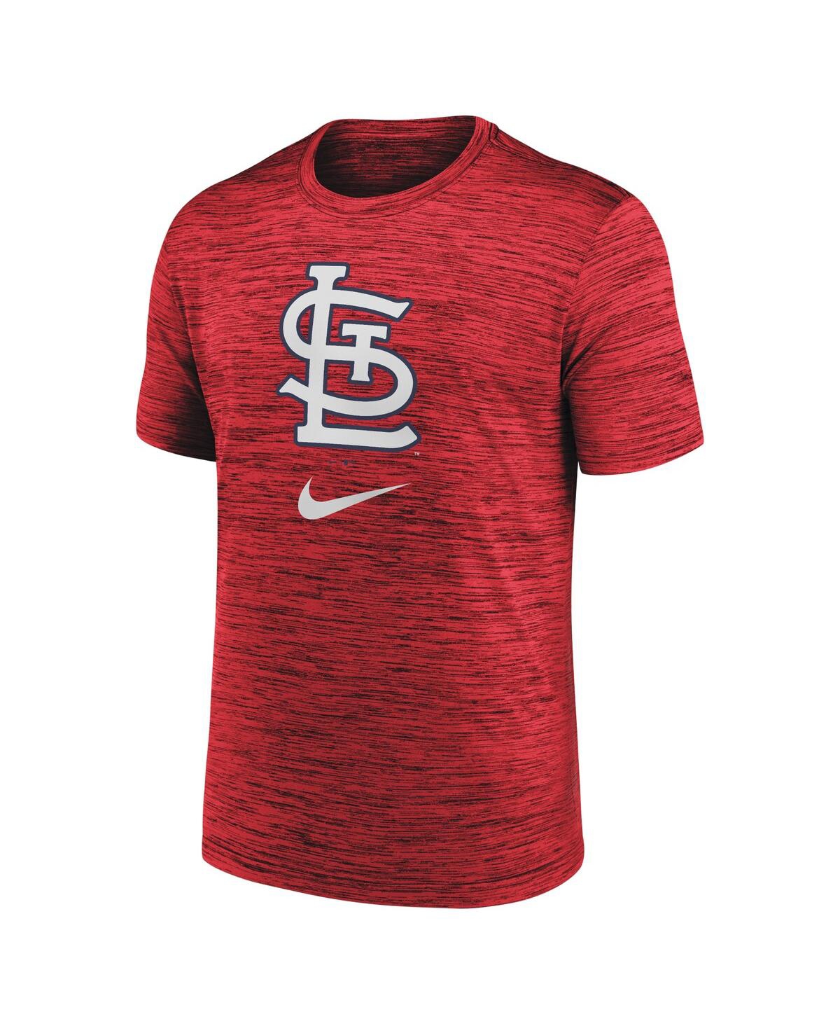 Shop Nike Men's  Red St. Louis Cardinals Logo Velocity Performance T-shirt