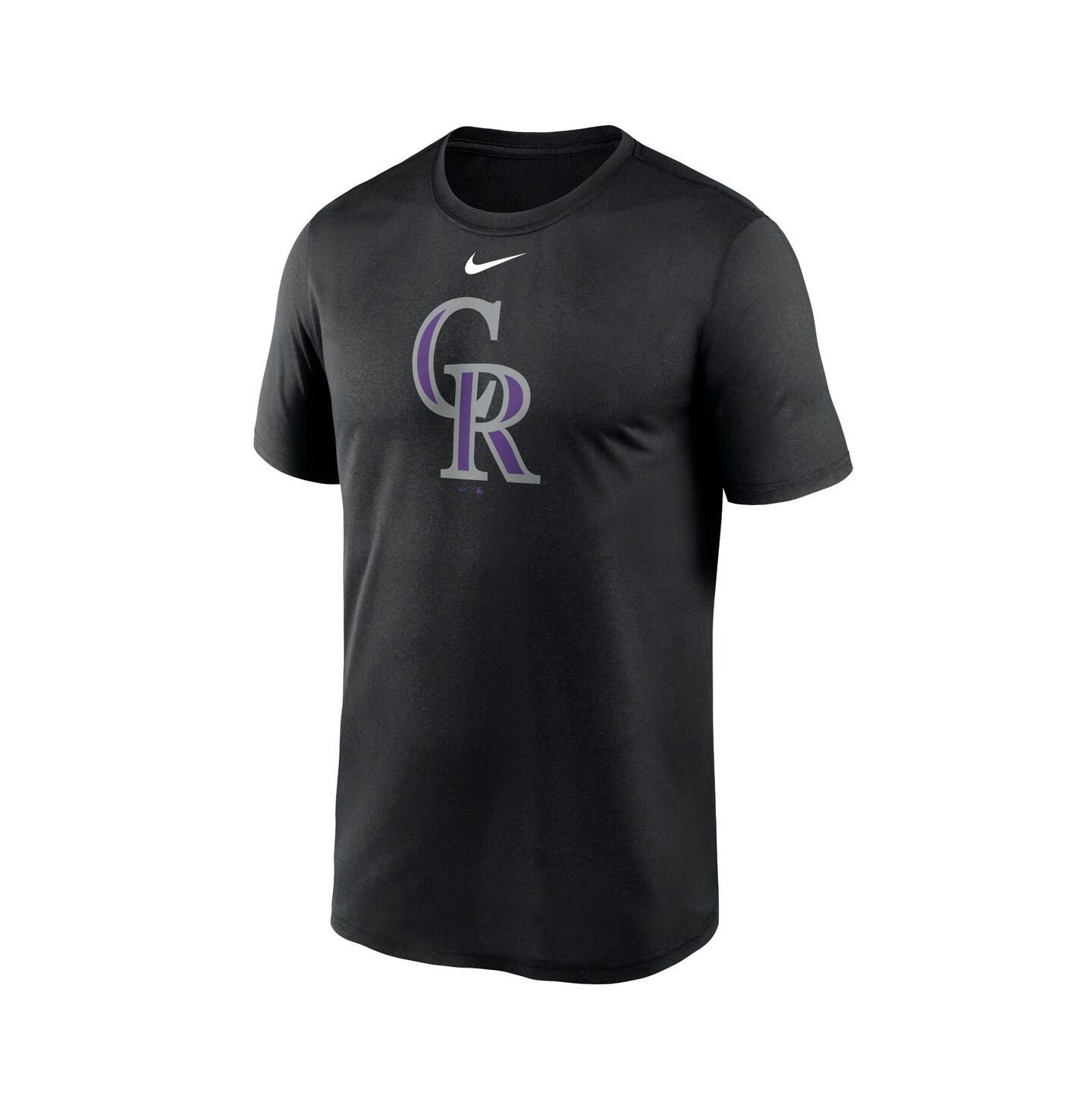Мужская футболка Nike Black Colorado Rockies New Legend Logo — фото 3