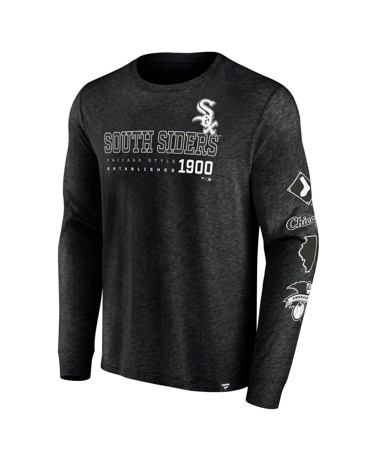 Fanatics Branded Black Chicago White Sox High Whip Pitcher Long Sleeve T-shirt In Black