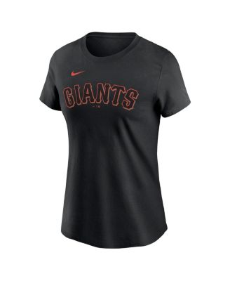 Women's Alyssa Nakken Black San Francisco Giants Name and Number T-shirt