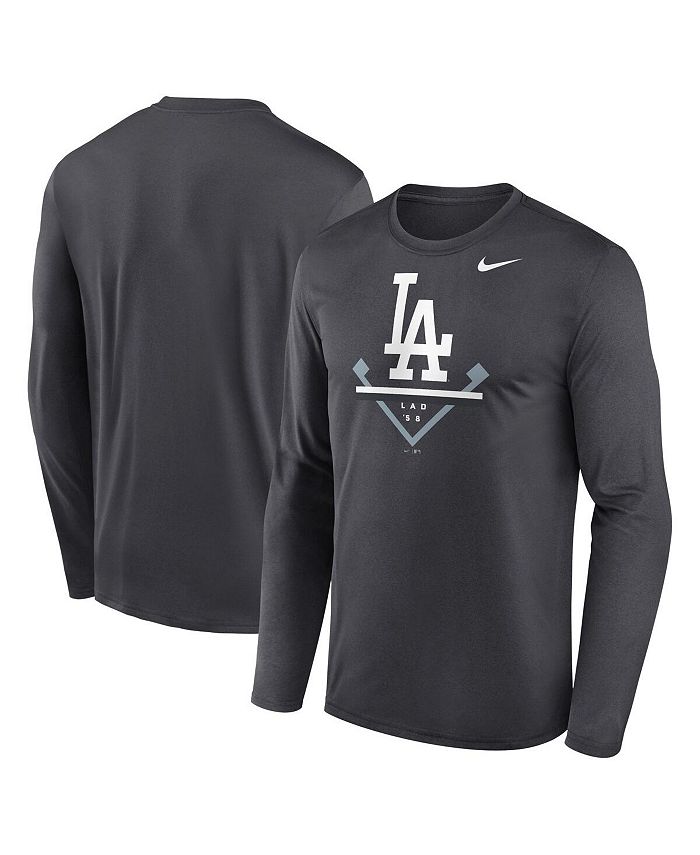 Nike Men's Anthracite Los Angeles Dodgers Icon Legend Performance Long ...
