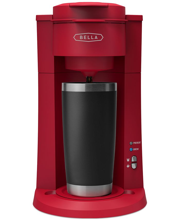 Bella Pro Dual Brew Single Serve Coffee Maker, Stainless Steel