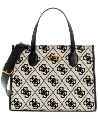 Silvana Monogram Double Compartment Medium Tote