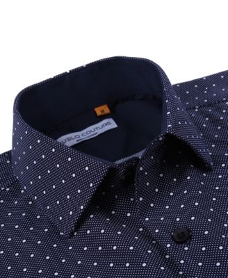 Men's Slim-Fit Geo-Print Performance Shirt