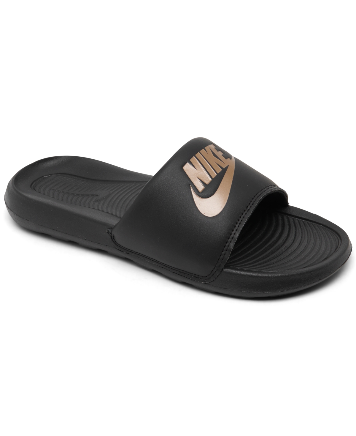 Nike Women's Victori One Slide Sandals from Finish Line - Metallic Red Bronze