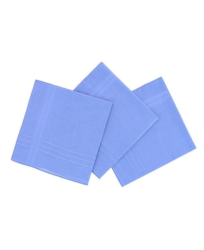 TRAFALGAR Cotton Denim Color Handkerchiefs (Pack of 3) Macy's