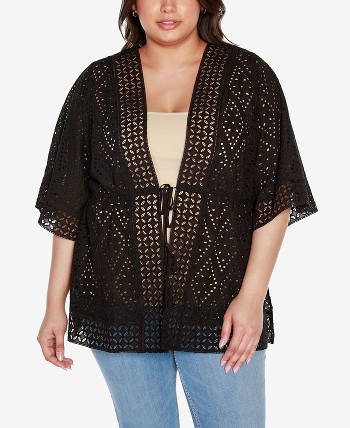 Macys plus clearance size kimono