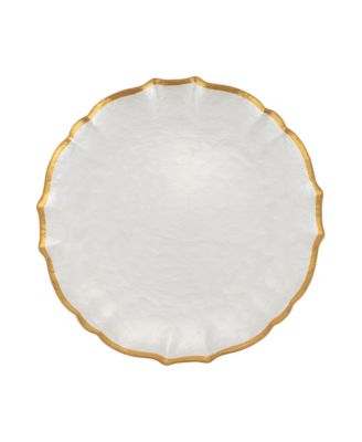Baroque Glass Dinner Plate 10.5"