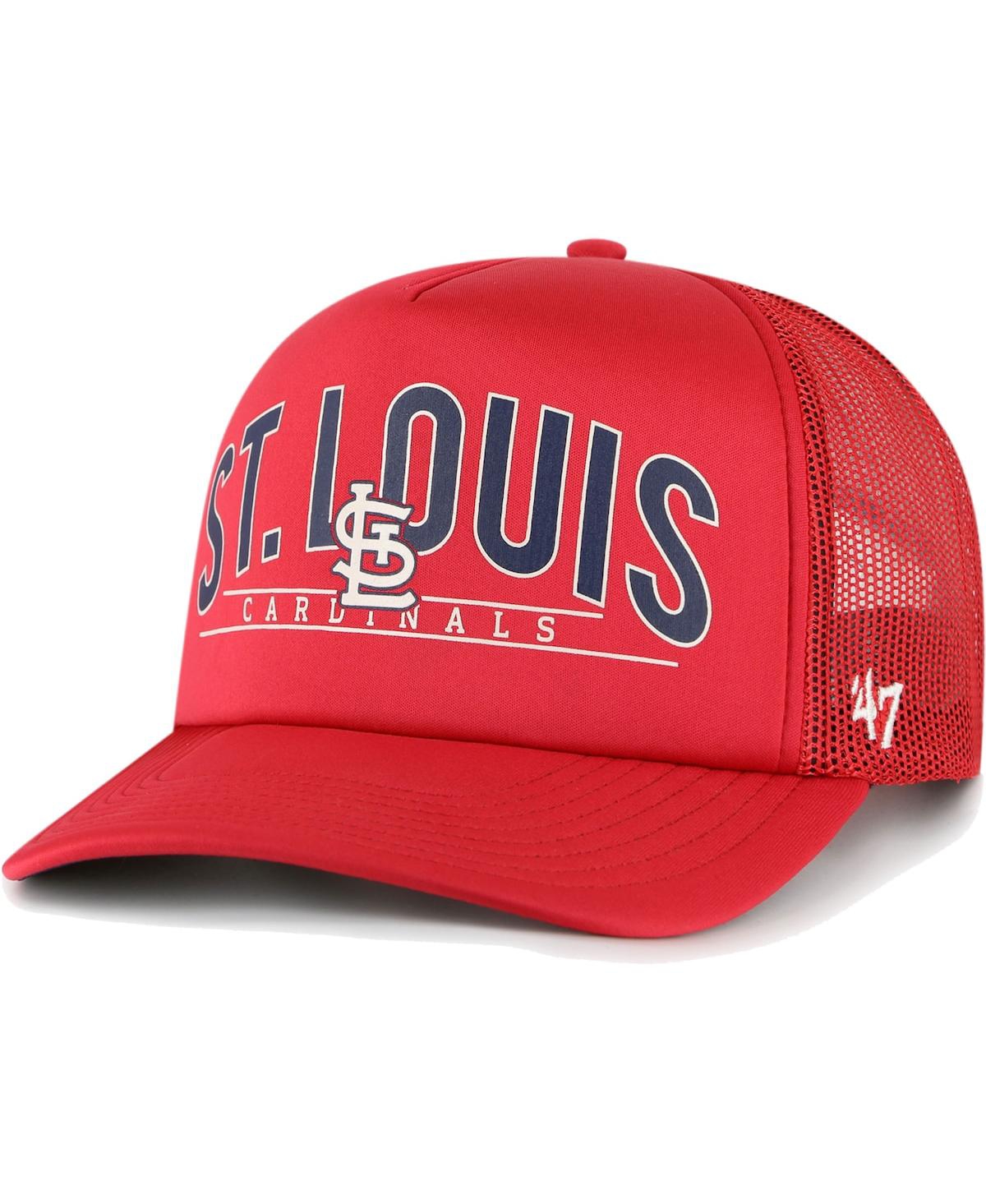 47 Brand Men's ' Red St. Louis Cardinals Backhaul Foam Trucker Snapback Hat