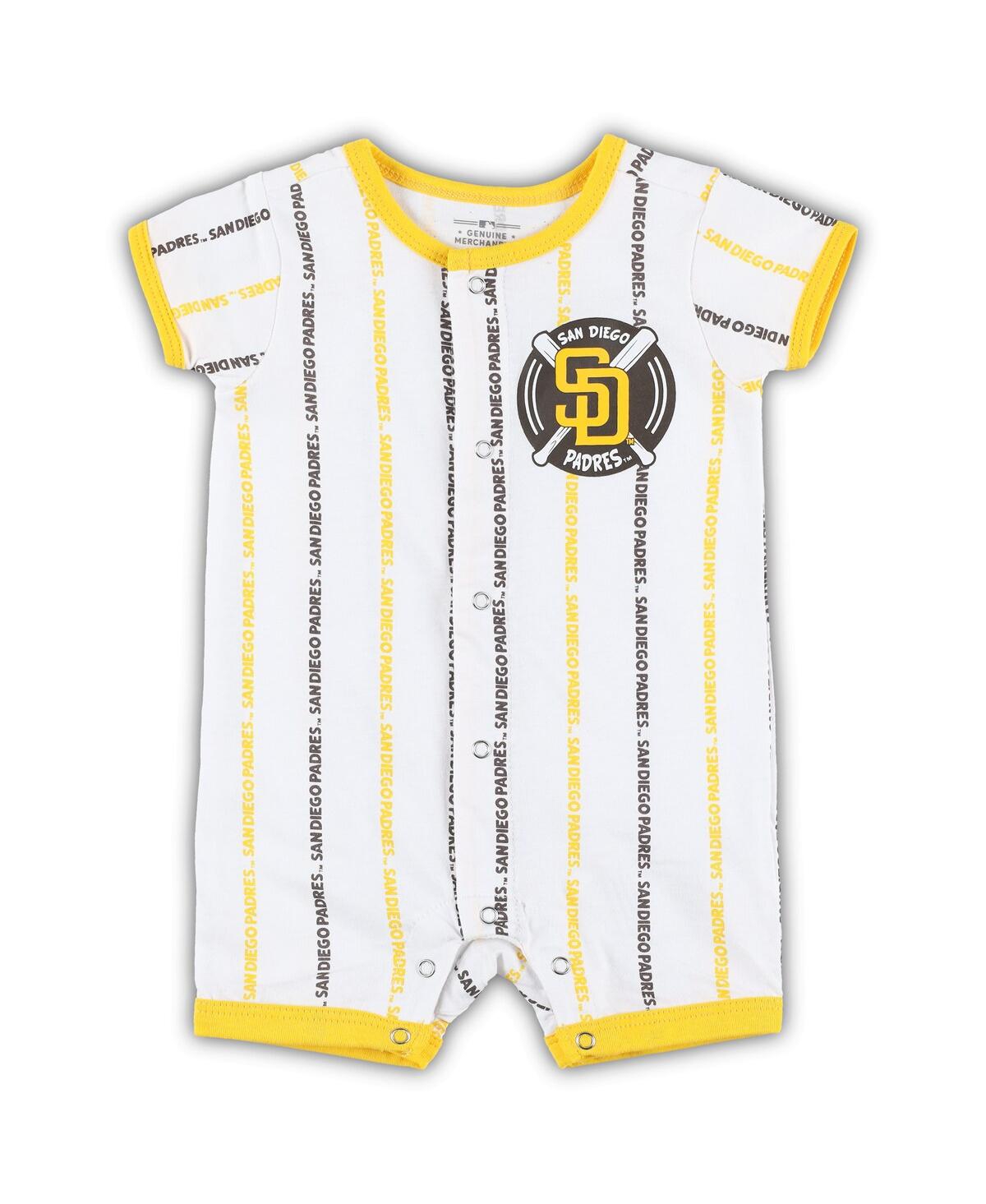 Shop Outerstuff Newborn And Infant Boys And Girls White San Diego Padres Ball Hitter Romper