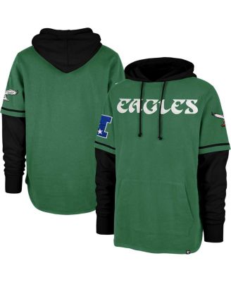 Men s 47 Brand Kelly Green Philadelphia Eagles Shortstop Pullover Hoodie Macy s