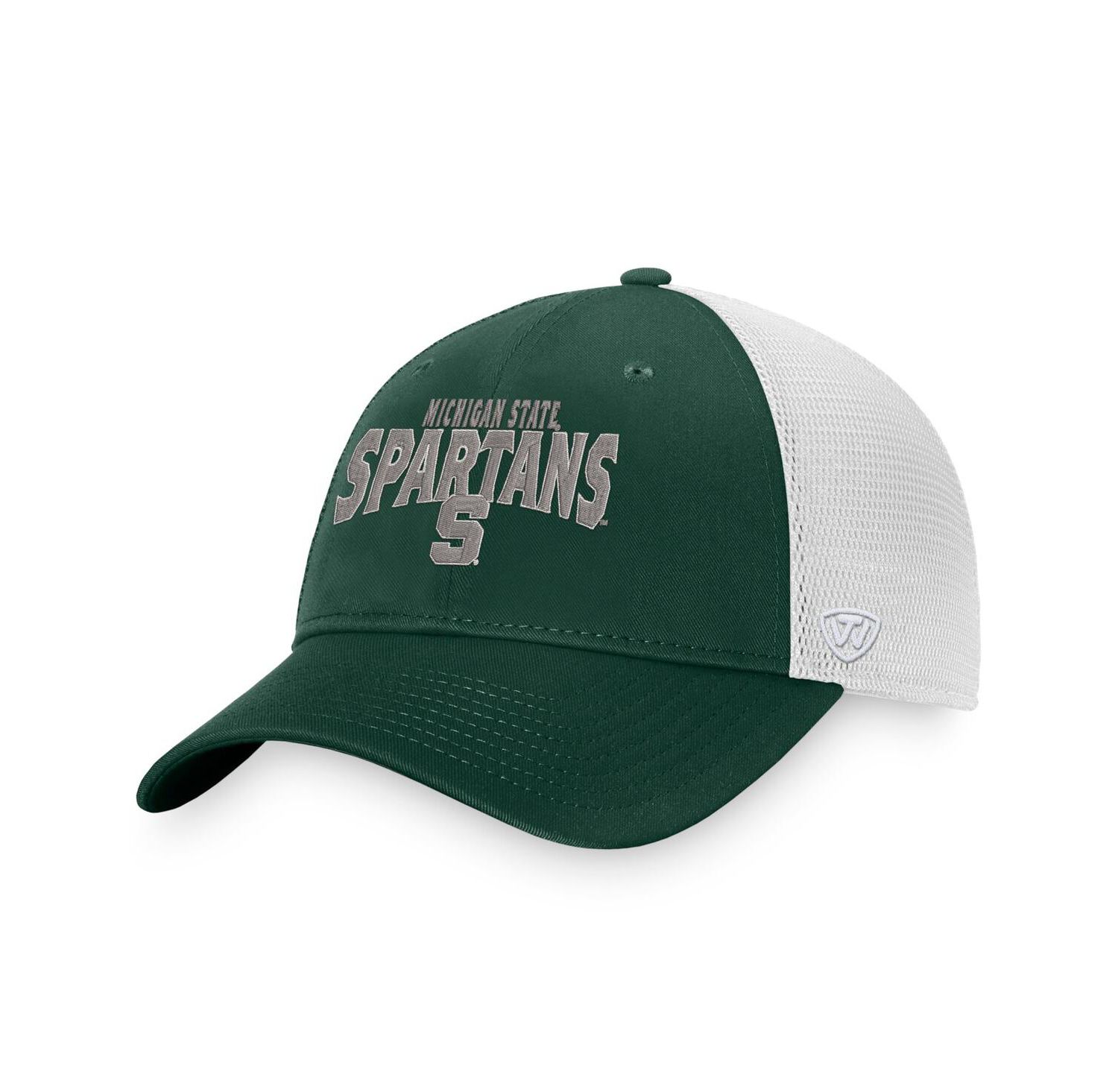 Men's Green, White Michigan State Spartans Breakout Trucker Snapback Hat