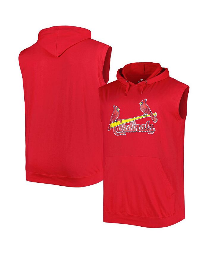 Profile Men's Red St. Louis Cardinals Jersey Big and Tall Pullover Muscle  Hoodie - Macy's