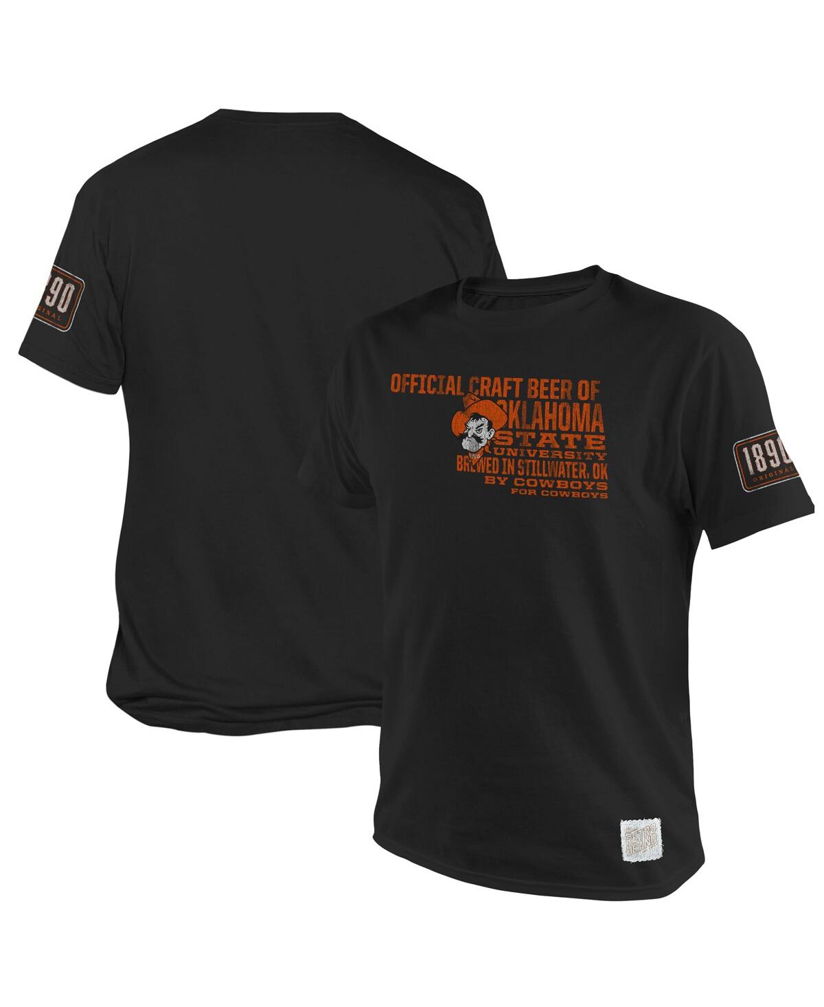 Shop Retro Brand Men's Original  Black Oklahoma State Cowboys 1890 Original State T-shirt