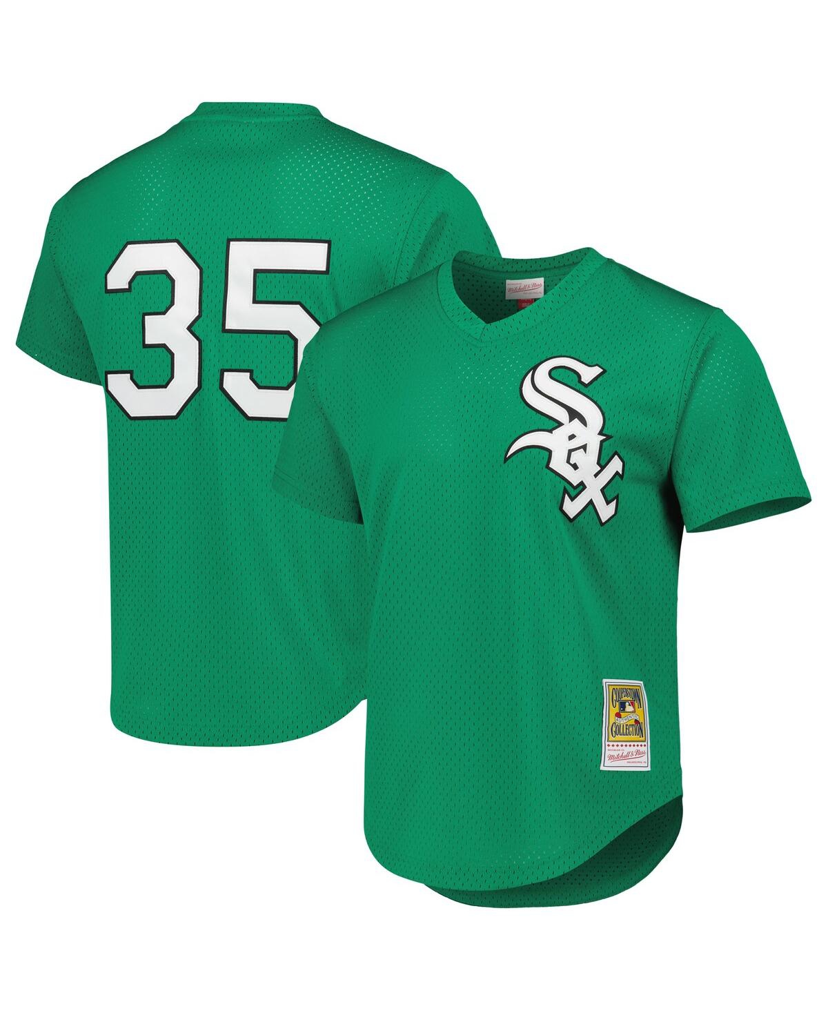Men's Mitchell & Ness Frank ThomasChicago White Sox Cooperstown Collection Authentic St. Patrick's Day 1996 Batting Practice Jersey - Green